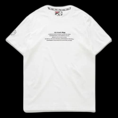 FILA Alphabet Printing Short Sleeve White
