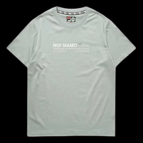 Fila 2020 Casual Sports Short Sleeve Gray Green