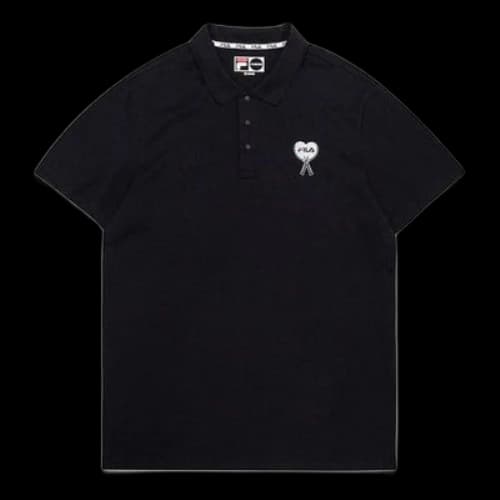 FILA FUSION Sports Short Sleeve POLO Black