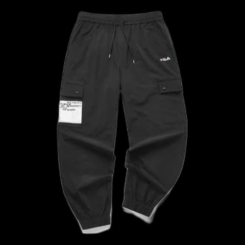 FILA FUSION Casual Pants Loose Breathable Sports Pants Black