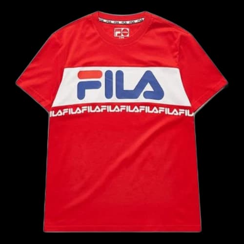 Fila Alphabet Logo Short Sleeve Red