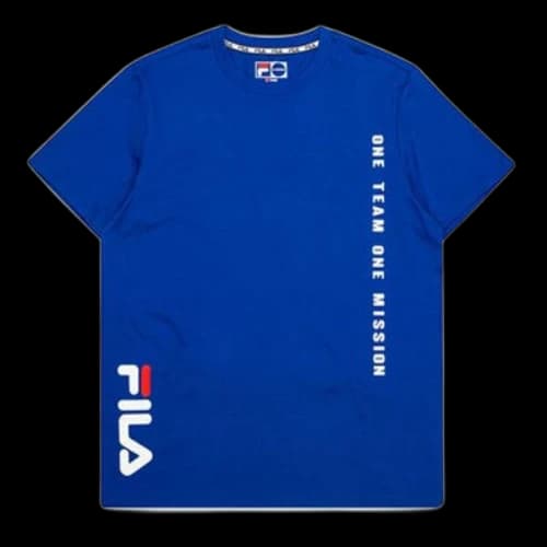 FILA Printing Short Sleeve Blue