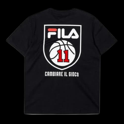 FILA FUSION Athleisure Casual Sports T-Shirt 'Black'
