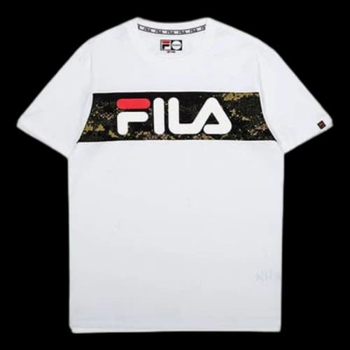 FILA Fashion Cotton Short Sleeve White