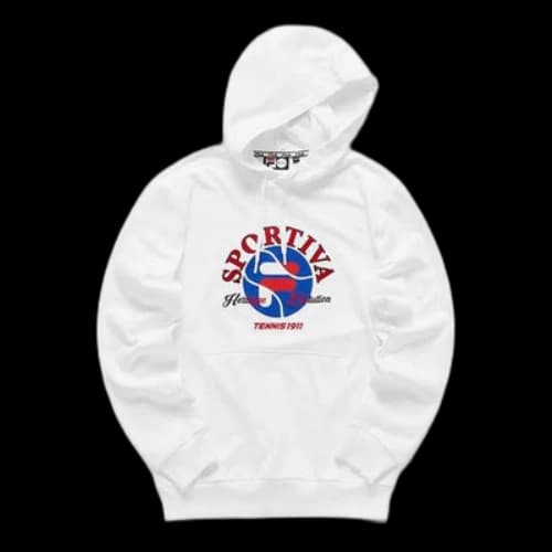 Fila FUSION Casual Sports Printing Embroidered Pattern Hoodie White (Women's)