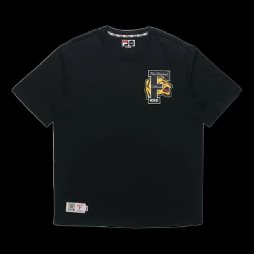 FILA FUSION Casual Loose Pullover Short Sleeve Black