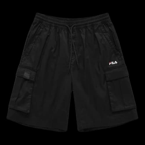 FILA FUSION Embroidered Logo Shorts 'Black'