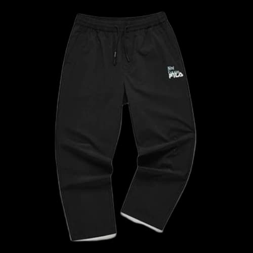 FILA FUSION Straight-Cut Woven Tennis Sports Pants 'Black'