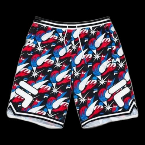 FILA FUSION Basketball All-Over Printed 5-Inch Sports Shorts 'Multi-Color'