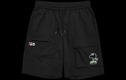 FILA FUSION x Jeremyville Woven 5-Inch Shorts 'Black'
