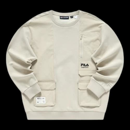FILA FUSION Collection Change The Game Logo Sweatshirt 'Beige'
