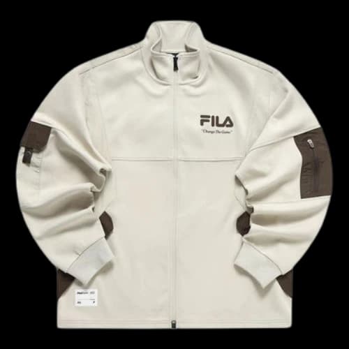 FILA FUSION Collection Change The Game Logo Sweatshirt 'Beige'