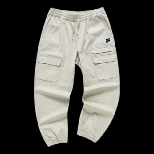 FILA FUSION Logo Long Pants 'Beige'