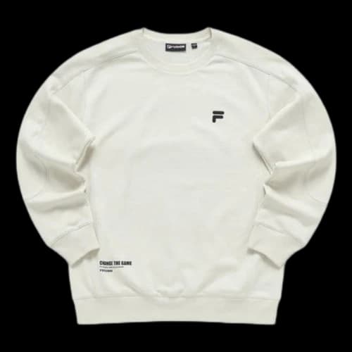 FILA FUSION Letter Printed Sweatshirt 'Grey Black'