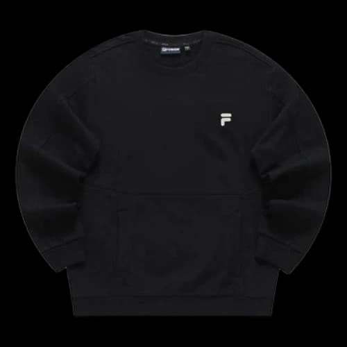 FILA FUSION Graphic Sweater 'Black White'