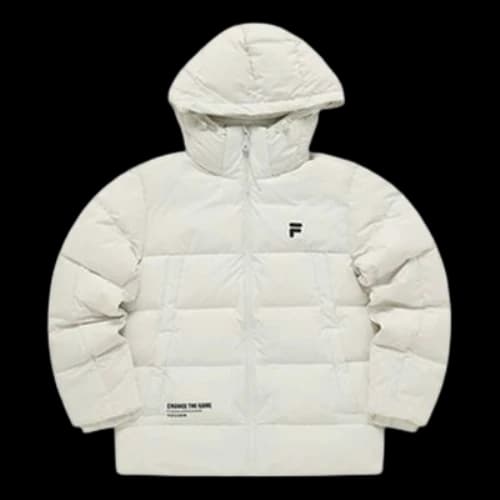 FILA FUSION Hooded Down Jacket 'White'