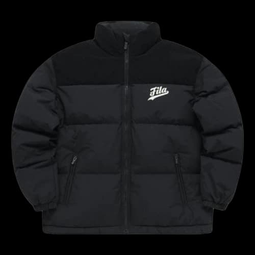 FILA FUSION Logo Down Jacket 'Black'