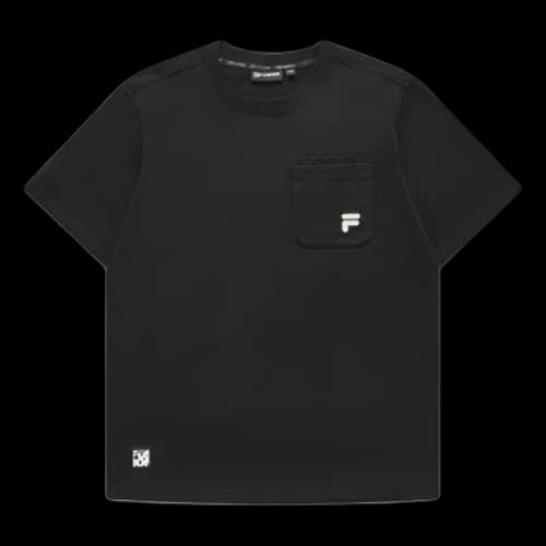 FILA FUSION Cotton Workwear T-shirt 'Black'