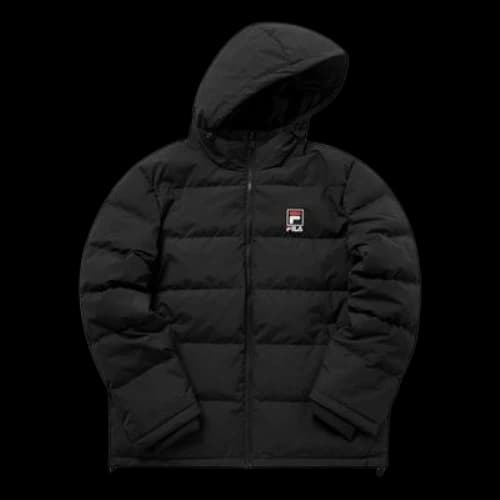 FILA MENS Sport Tat Hoodie Down Jacket Black