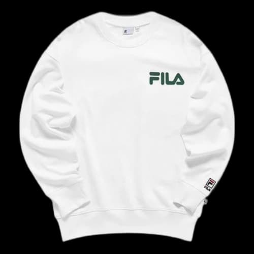 FILA FUSION Alphabet Logo Printing Sports Pullover Unisex White