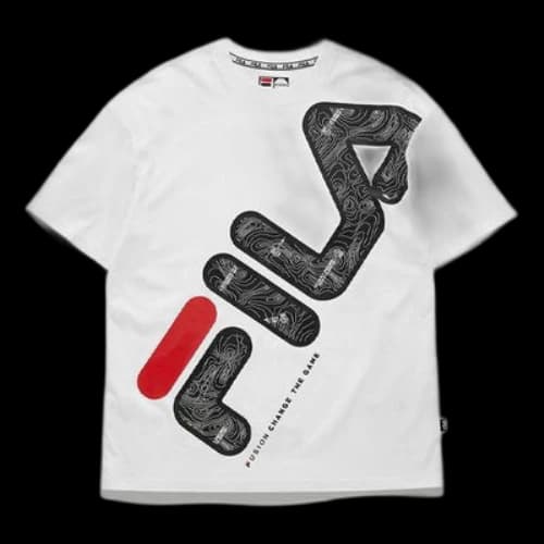 Fila Casual Sports Short Sleeve Round Neck Unisex White
