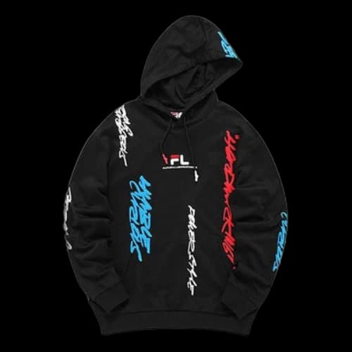 FILA FUSION x Futura Crossover Contrasting Colors Alphabet Logo Couple Style Black