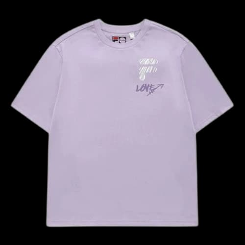 FILA FUSION Casual Logo Tee 'Lilac'