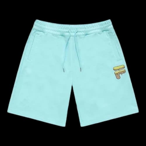 FILA FUSION Logo Print Shorts 'Sky Blue'