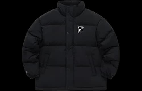 FILA FUSION Logo Printed Down Jacket 'Black'