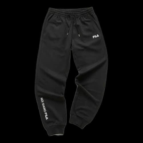 FILA FUSION Knit Black Long Pants/Trousers