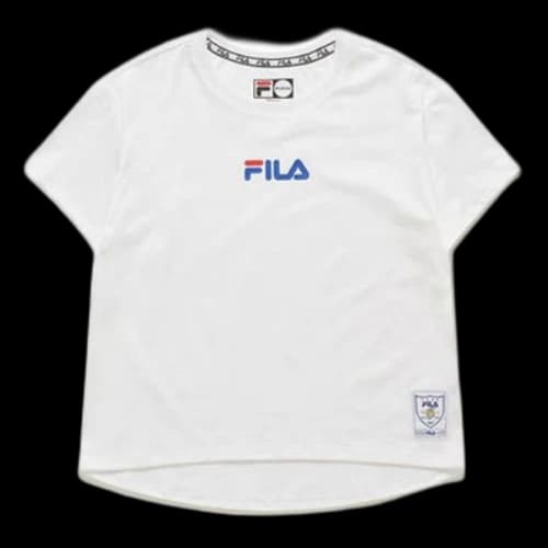 FILA FUSION Minimalistic logo Short Sleeve White (Women's)