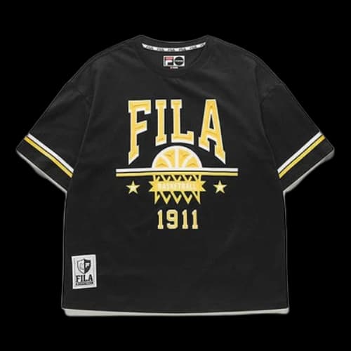FILA FUSION Fila Printing Basketball Black T-Shirt (Women's)