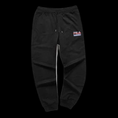 FILA FUSION Classic Colorblock Embroidered Logo Sports Pants Black (Women's)