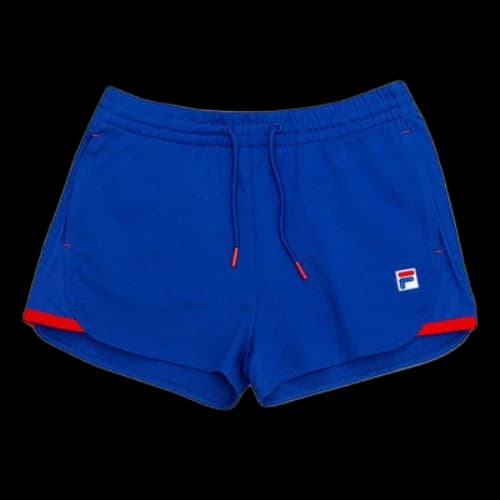 FILA Contrasting Colors Numeric Printing Sports Shorts Blue (Women's)