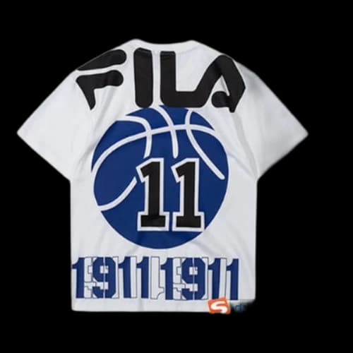 FILA FUSION Casual Round Neck Short Sleeve White (Women's)