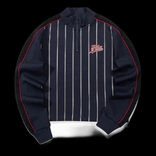 Fila Stand Collar Zipper Hoodie Blue (Women's)
