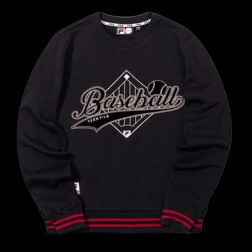 FILA FUSION Casual Sports Pullover Black Hoodie (Women's)