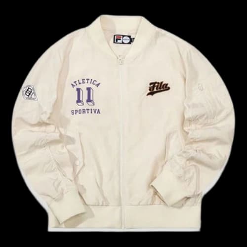 Fila FUSION Casual Sports Jacket Creamy White