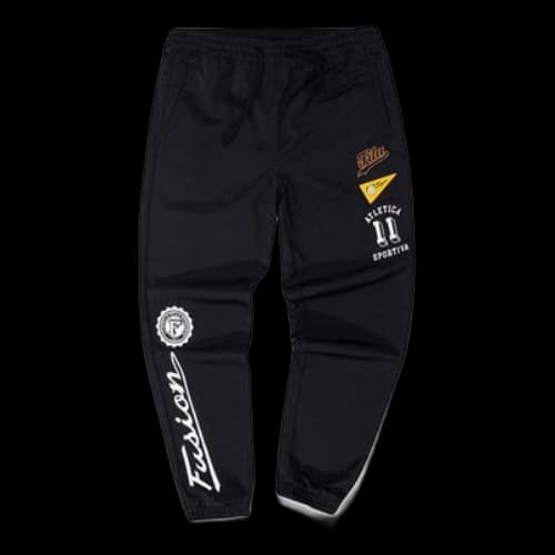FILA FUSION Logo Alphabet Printing Woven Sports Pants Black (Women's)