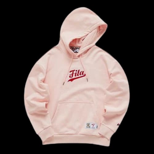Fila FUSION Alphabet Drawstring Hoodie Pink (Women's)