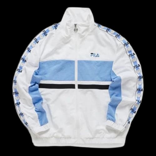 Fila FUSION Contrasting Colors Woven Sports Jacket White