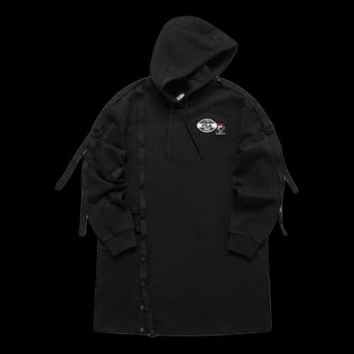 Fila FUSION x White Mountaineering Crossover Printing Long Sports Hoodie Black (Women's)