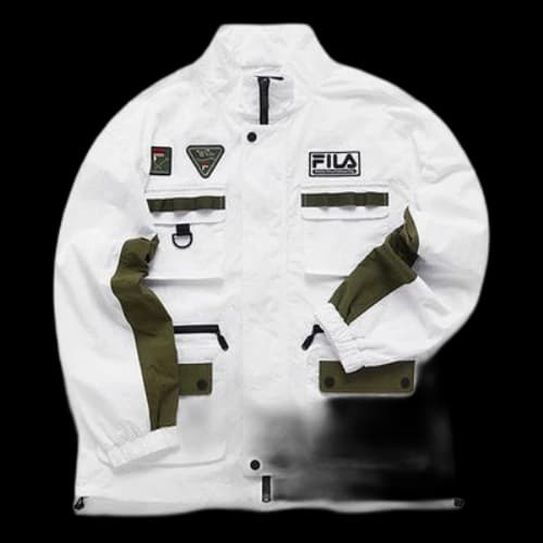 Fila FUSION x White Mountaineering Crossover Stand Collar Multiple Pockets Sports Colorblock Woven Jacket