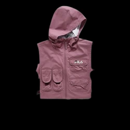FILA FUSION Contrasting Colors Logo Cargo Long Sleeves Pink (Women's)