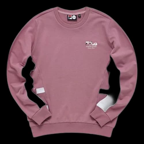 FILA FUSION Street Sport Casual Sports Breathable Pullover Hoodie Pink (Women's)