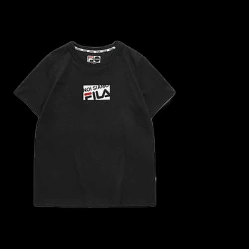 FILA Fusion Logo Short Sleeve Black (Women's)