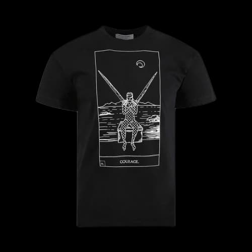 Marine Serre Card Printed T-Shirt 'Black/Resilience'