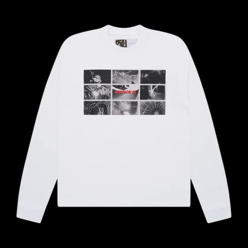 Sp5der Web Monitor Long-Sleeve Hw Tee 'White'