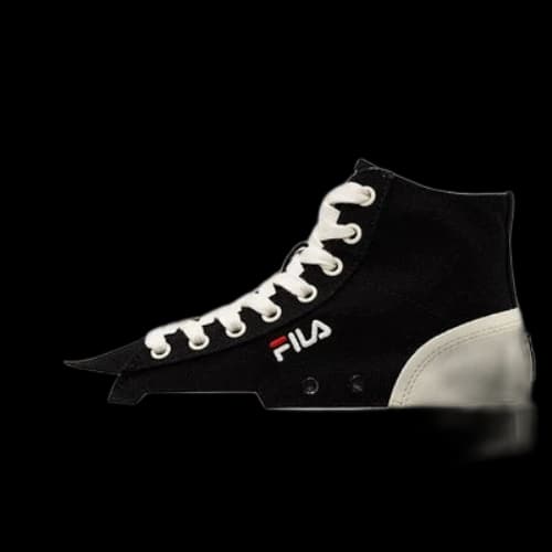 Fila Block High High Top Canvas Sneakers Black/White