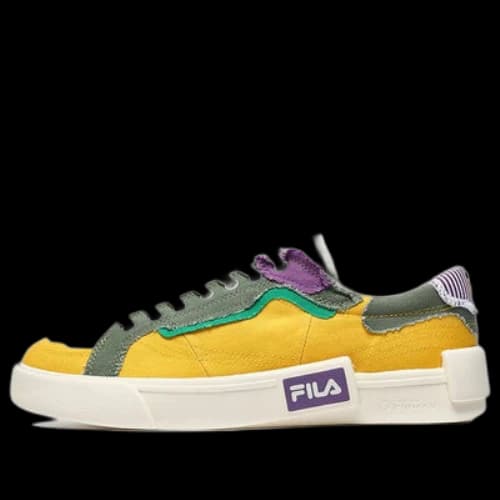 FILA FUSION Pop Skate Shoes 'Yellow Green White'
